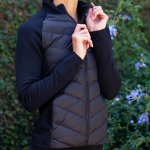 Chevron Puffer Jacket Black - Black L