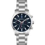Ben Sherman Men's Silver Chronograph Watch With Blue Dial & Stainless Steel Bracelet