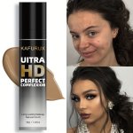 Liquid Foundation Full Coverage Concealer Natural Matte Finish Waterproof Long Lasting Liquid Foundation Suitable For Concealing