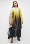 Slash Neck Kaftan Dress - Golden Dust Ombre.