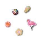 Pastel Beach Mix 5 Pack Jibbitz - Multi Osfa