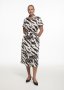 Belted Satin Midi Shirt Dress
