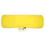Convoluted/eggbox Mattress Topper - Thinkcosy - Yellow - Double