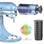 Shaved Ice Attachment For Kitchen Aid Stand Mixer - Snow Cone Machine Shaved Ice Maker Snow Ice Machineinclude 8 Ice Molds Fit For All Kitchen Ai
