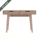Cooper Desk 2 Drawers - Blackwood