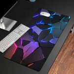 1PC Durable Gaming Mouse Pad With Stylish Geometric Design - Waterproof Non-slip Washable Desk Mat For Keyboard Sketchbook - Ide