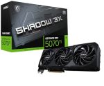 Msi Geforce Rtx 5070 TI 16G Shadow 3X Oc - 16GB GDDR7 28GBPS 256-BIT Pcie 5 Boost: 2482MHZ HDMI 2.1B Displayport 2.1B