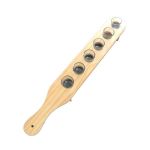 Shot Glasses & Wooden Paddle Set - 7 Piece