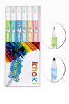 Khoki Top Layer Markers 6 Piece Dual Tip Marker Set