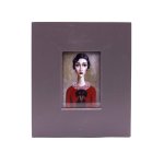 Lady In Red Shirt With Dachshund Print Frame