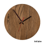 Quinn Wall Clock In Oak - 300MM Dia / Black / Bold / Red Second Hand