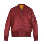 Alpha Industries Mens MA-1 Classic Jacket In Dark Cherry - Dark Cherry 3XL