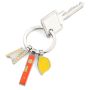 Keyring With 3 Builders Charms: Ruler Spirit Level & Hard Hat