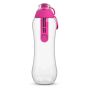 Water Filter Bottle Including 1 Filter Cartridge 0 7L Pink
