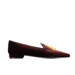Velvet Tassel Pumps -brown