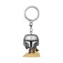 Pocket Pop Sw Mandalorian W/blaster Keychain