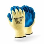 Seamless Knitwrist Liner With Crinkle Rubber Palm Coating TAEKI5 Super Latex Grip & Cut Resistant Glove