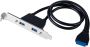 USB PCI Slot Plate Adapter For Motherboard Dual USB Rear Panel Expansion