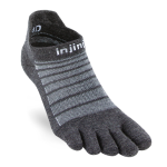 Run Lightweight No-show Nuwool Toesock - Slate Large