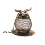 Metal Mesh Wild Bird Feeders Owl Decor Accessories For Garden Yard