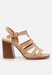 Melita 1 Block Heel - Beige