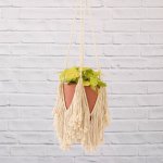 Macrame - Tassels - Large - Large Hanger With 21CM Terracotta Moon Planter Excl. Plant