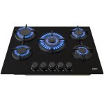 Gas Hob Black Glass UGH750G