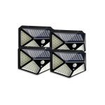 4PCS 100 LED Outdoor Solar Wall Light