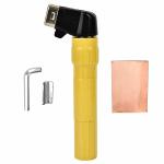 Oumefar Electrode Holder Welding Tool 400AMP Electrode Clamp Soldering Arc Rod Welding Electrode Clamp Tool Set Yellow