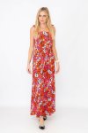 Elsa Floral Printed Strappy Maxi Summer Dress