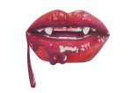 Vamp Lips Art Print - A4