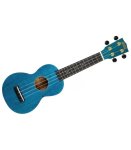 Mahalo Slimline Series Soprano Ukulele : Transparent Blue