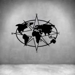 World Compass 1 - Rust Coat L 400 X H 500MM