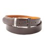 Reversible Belt Genuine Leather - 5279 - Chocolate And Cognac