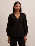 Lizzie Collarless Blazer - 18 Black Suit