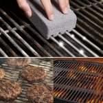 Sustainable Grill Cleaning Brick - Stain Remover For Bbq Grills & Flat Tops Kitchen Stove Scrubber No Power Needed Essential Home Cleaning Accessory