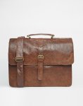Satchel In Tan Faux