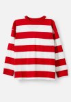 Cotton On The Essential Long Sleeve Tee - Vanilla varsity Red Stripe
