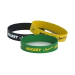 Killer Deals Debossed "hockey" Silicone Wristband Bracelet- 3 Pack - Best Bargains Online