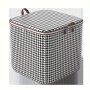 Houndstooth Pattern Storage Bags Blanket Clothes Organization And Storage Containers For Bedding Comforters Foldable Organizer With Reinforced Handle Sturdy Zippers