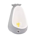 Whale Potty Training Urinal For Boys With Funny Aiming Target Toddler Boy Toilet Pee Trainer - Gray