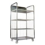 Steel Wire Mesh Egg Trolley 4 Shelves 98 X 66 X 175CM