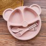 New Kids Plate Set Easily Attract Kids' Attention Increase Eat Interesting Designed For Children 1 Set Tableware Easter Gift