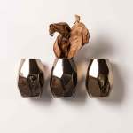 Moonrock Wall Planter Medium - Bronze