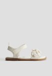 Appliqu D Sandals - White Flowers