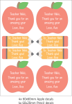 Personalised Gift Stickers - Apples & Pencils