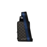 K monogram Kanvas Sling -black brown