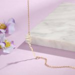 CNE107467G - Gold Plated Sterling Silver Signature Style Name Necklace