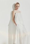 Frill-trimmed Strappy Top - White