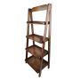4-SHELF Ladder Storage Shelf Solid Wood Bookcase 140 X 60 X 35 Cm